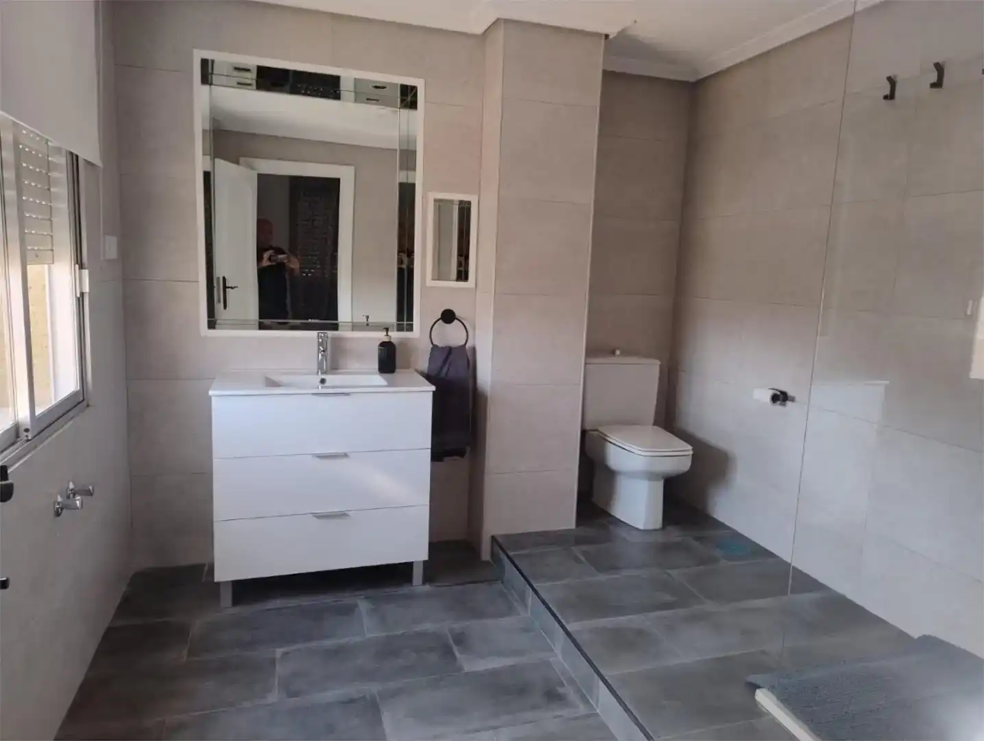 Bany de Casa adosada de lloguer en Murcia amb Parquet, Moblat i Forn
