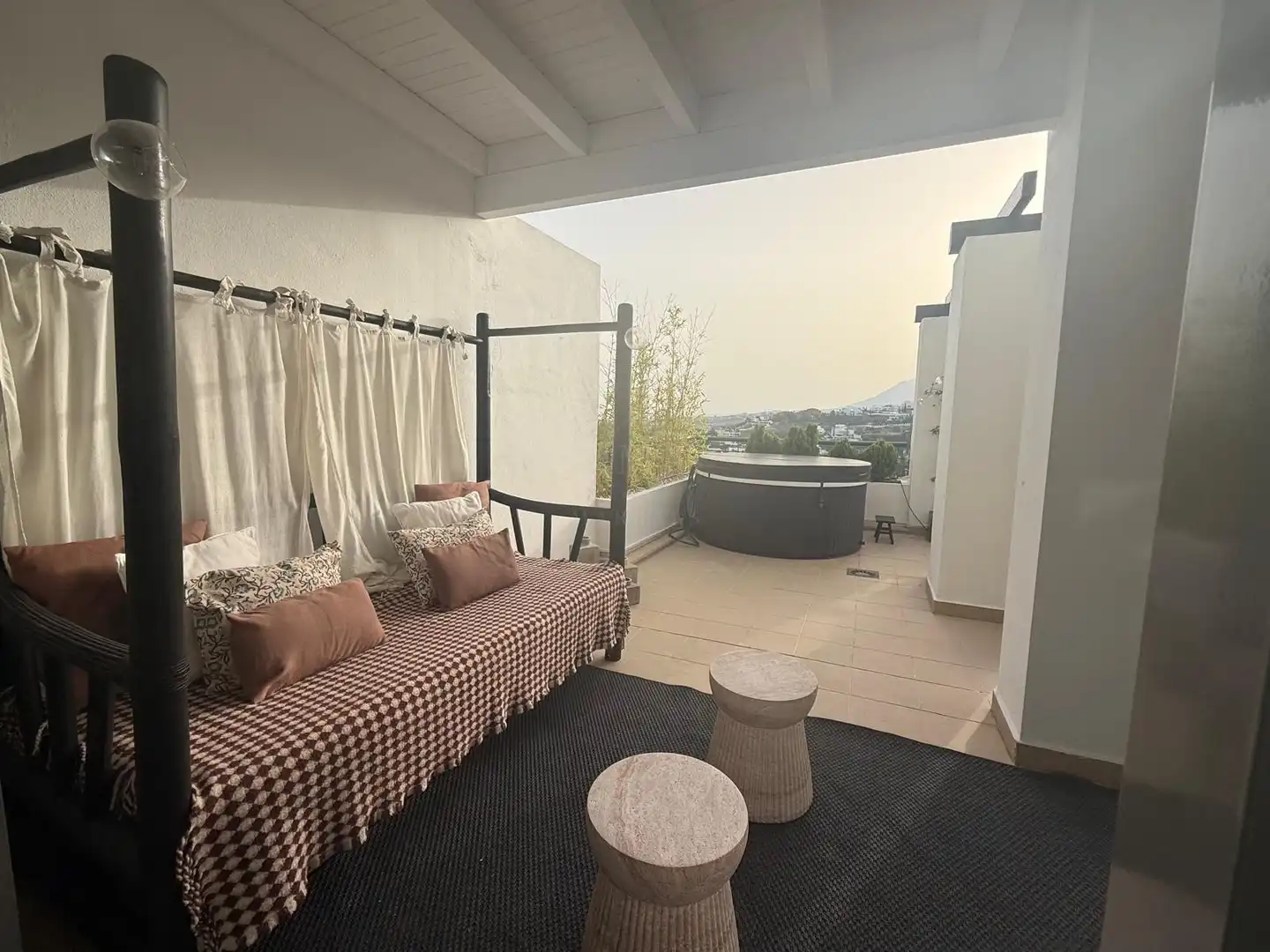 Terrace of Apartments for rent in Benahavís  with Air Conditioner, Terrace and Swimming Pool