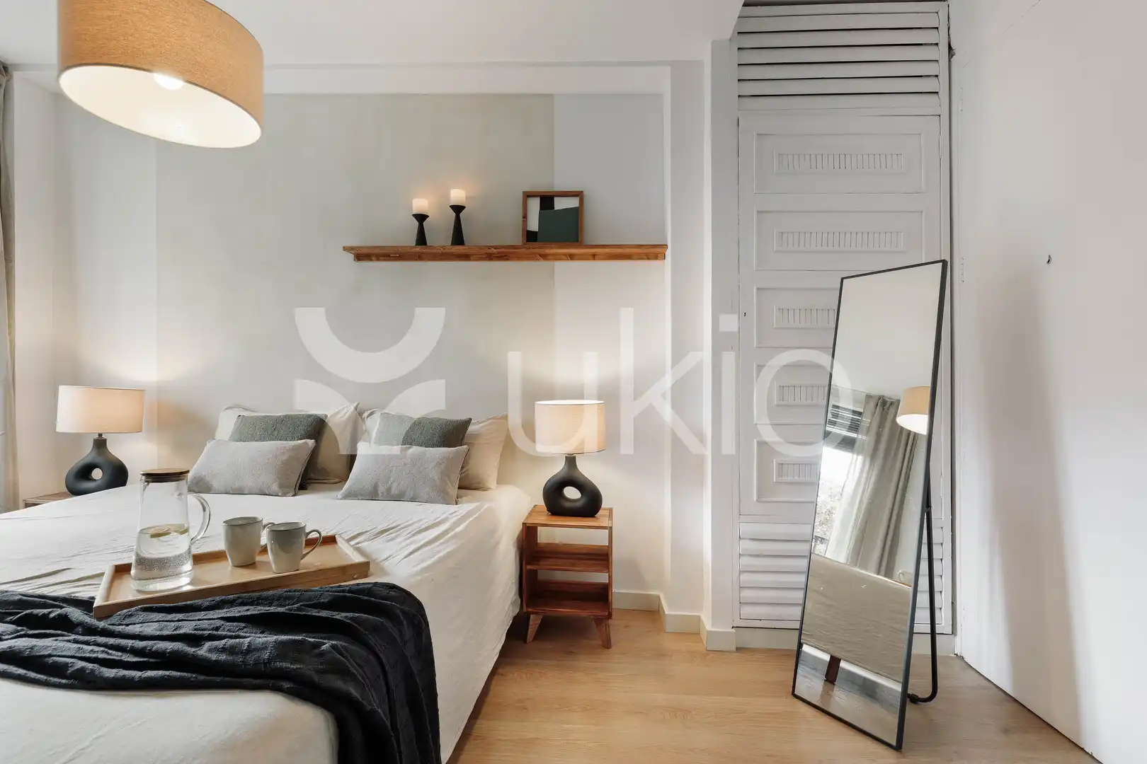 Habitación de Apartamento de alquiler en Barcelona con Aire acondicionado, Calefacción y Amueblado