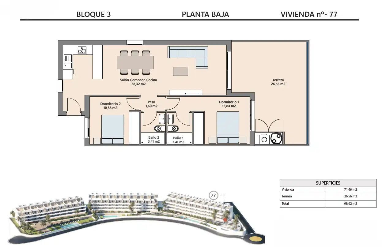 Ground floor with pool for sale in Balcón de Finestrat - Terra Marina, imagen 16