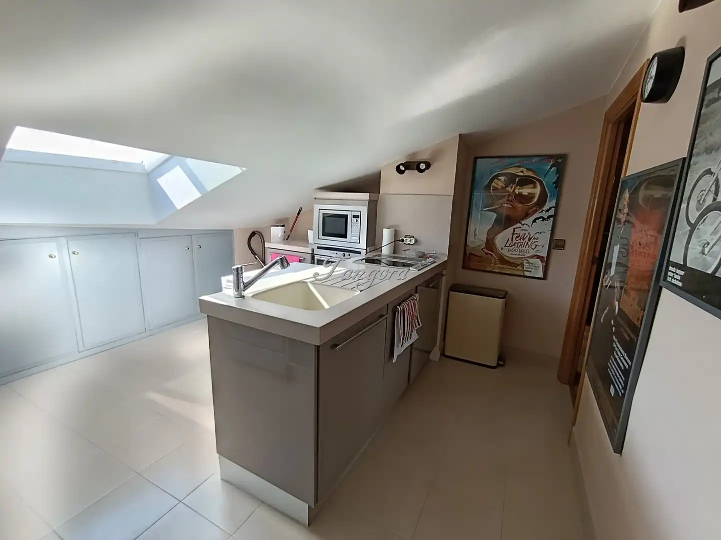 Kitchen of Attic for sale in Getxo   with Air Conditioner, Heating and Parquet flooring