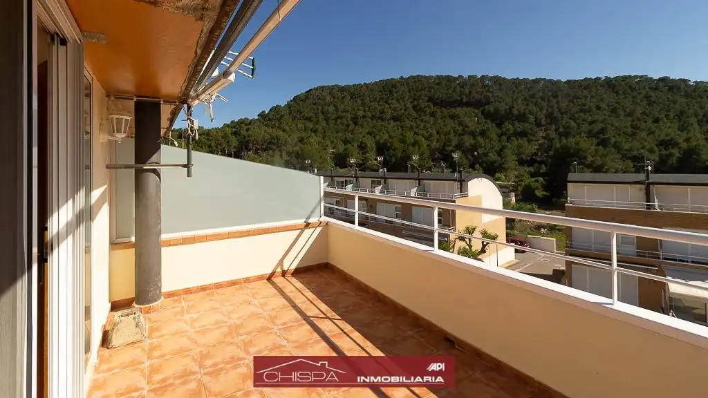 Terrasse von Einfamilien-Reihenhaus zur Miete in Náquera mit Heizung, Privatgarten und Terrasse