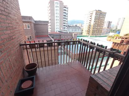 Terrace of Flat for sale in Bilbao   with Heating, Private garden and Parquet flooring