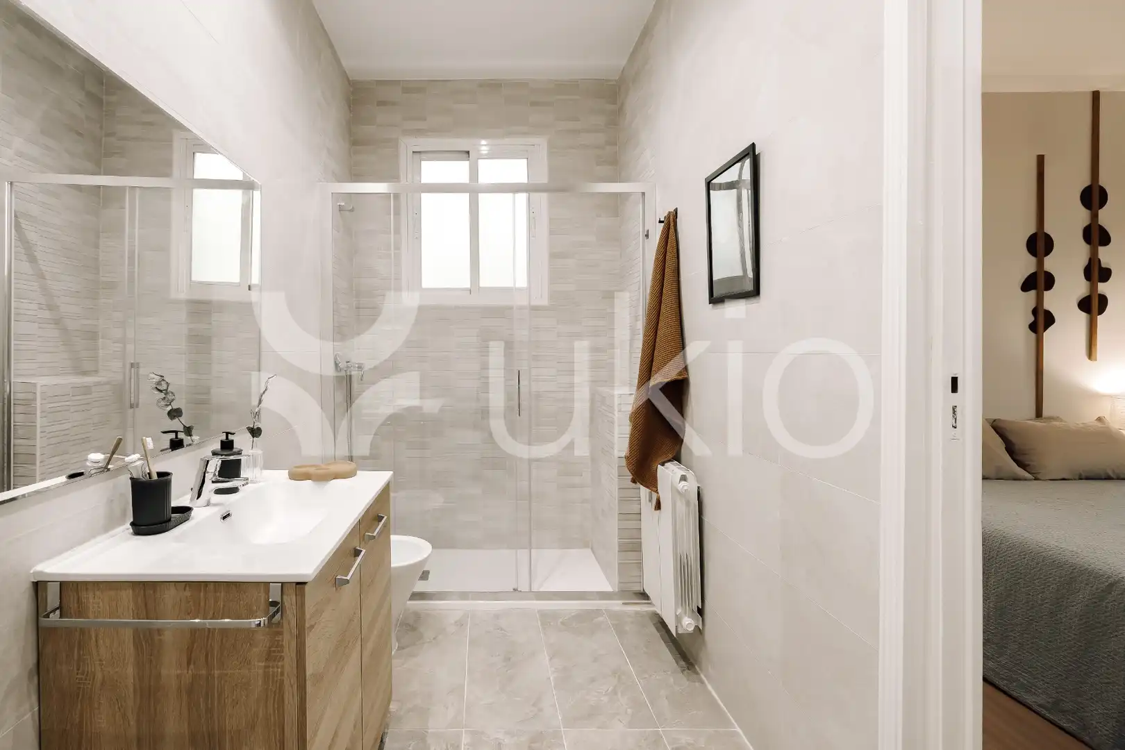 Badezimmer von Wohnungen zur Miete in Madrid mit Klimaanlage, Heizung und Terrasse