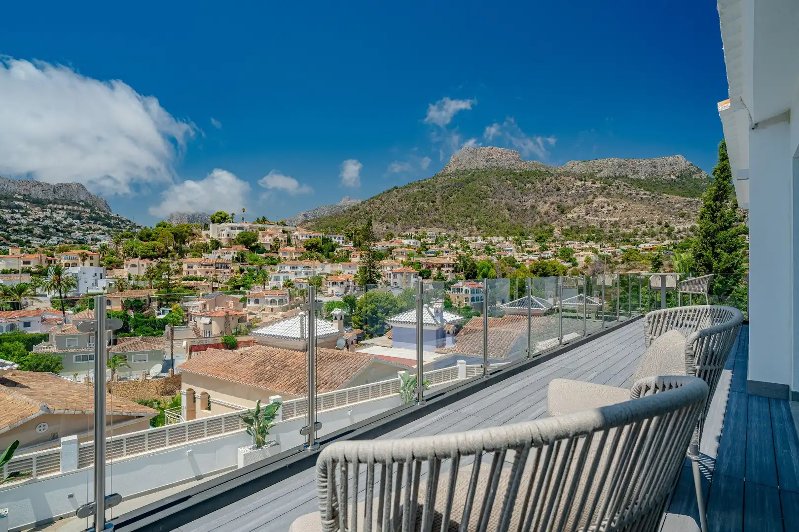 Terraza de Casa o chalet en venta en Calpe / Calp con Aire acondicionado, Jardín privado y Terraza