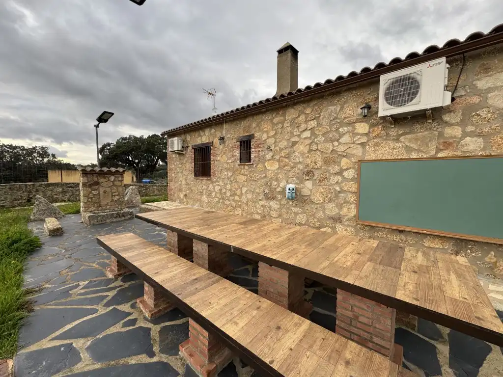 Terraza de Finca rústica en venta en San Vicente de Alcántara con Aire acondicionado y Piscina