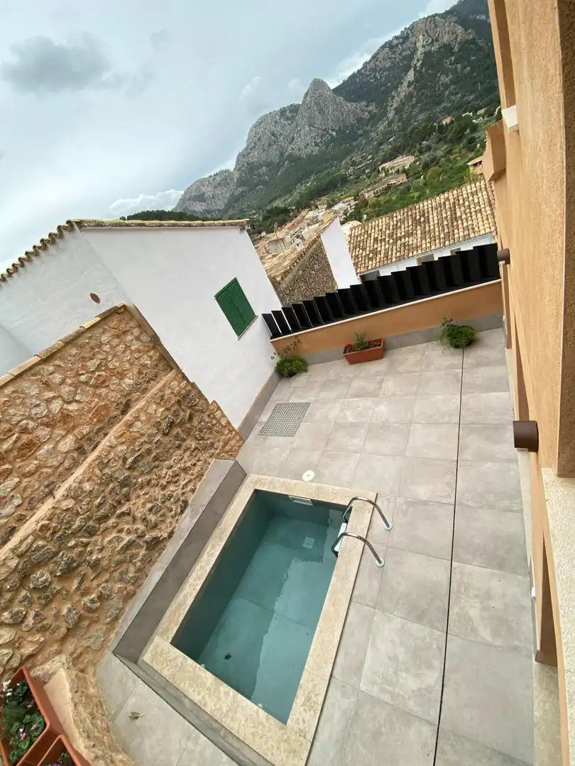 Terrasse von Haus oder Chalet zum Verkauf in Bunyola mit Schwimmbad