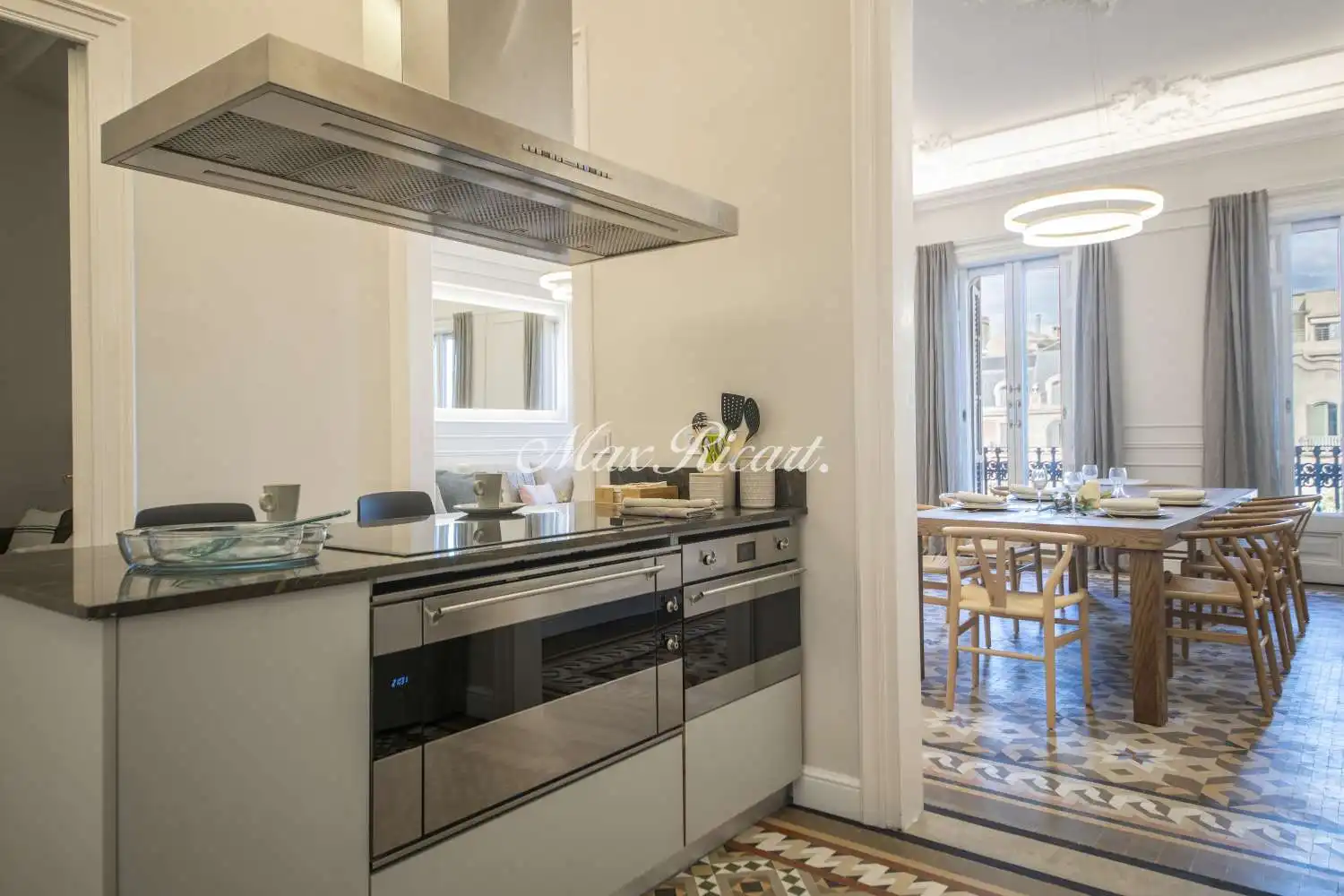 Küche von Wohnung zur Miete in Barcelona mit Klimaanlage, Heizung und Abstellraum