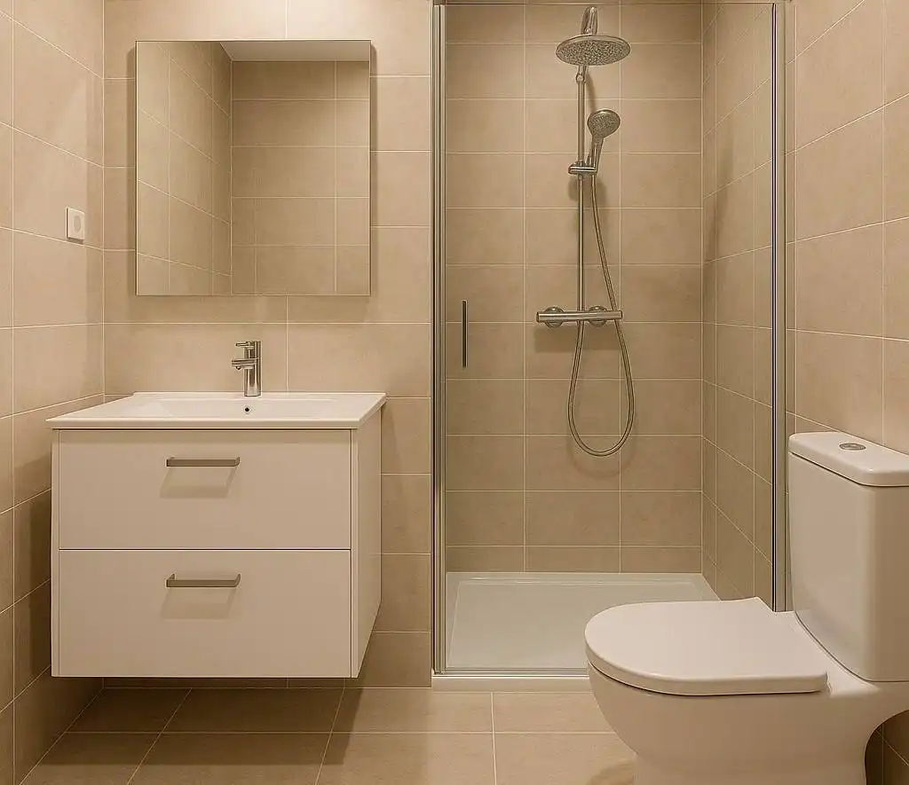 Bathroom of Flat for sale in Madrid  with Air Conditioner, Heating and Private garden