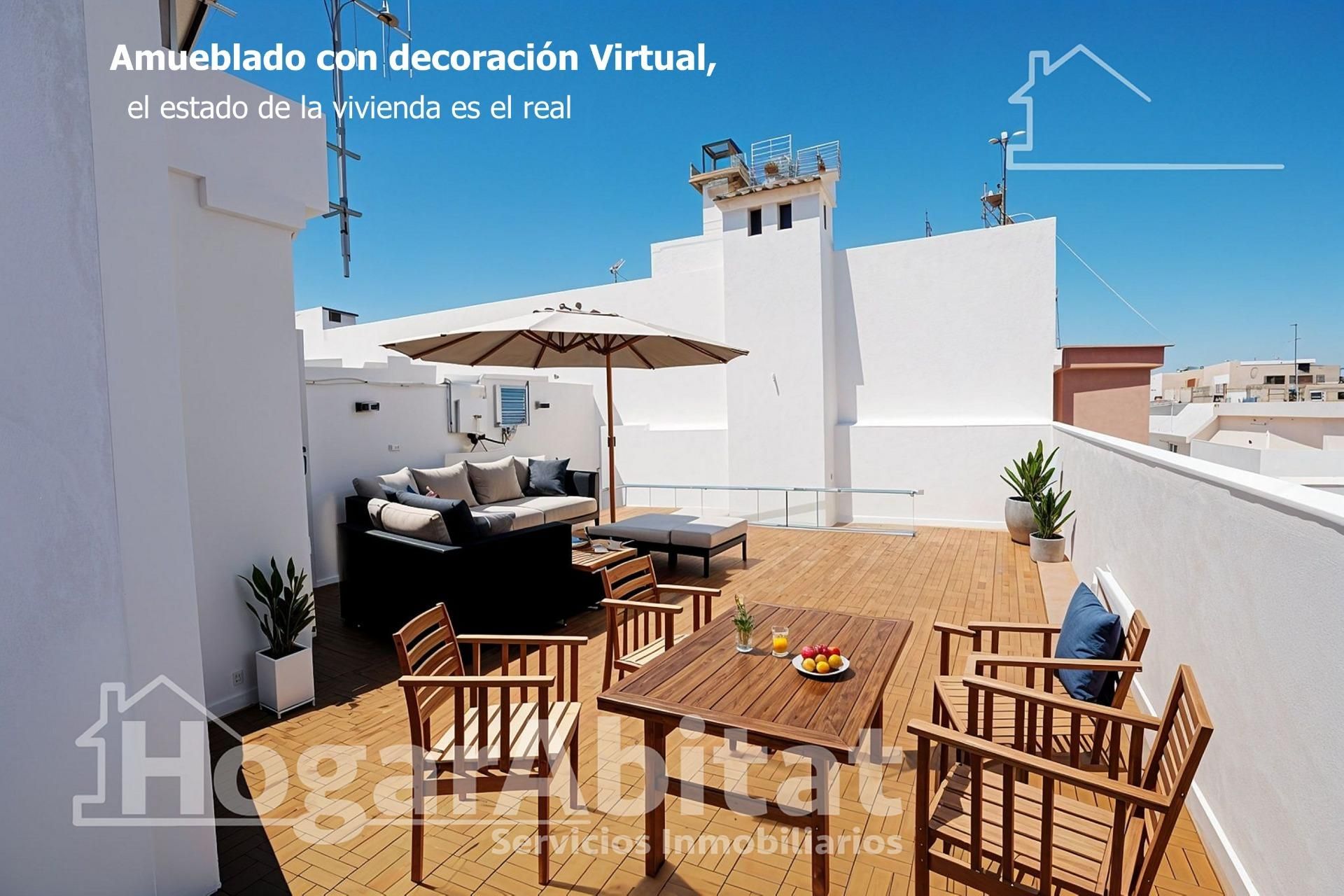 Terrace of Attic for sale in Oliva  with Air Conditioner, Heating and Terrace