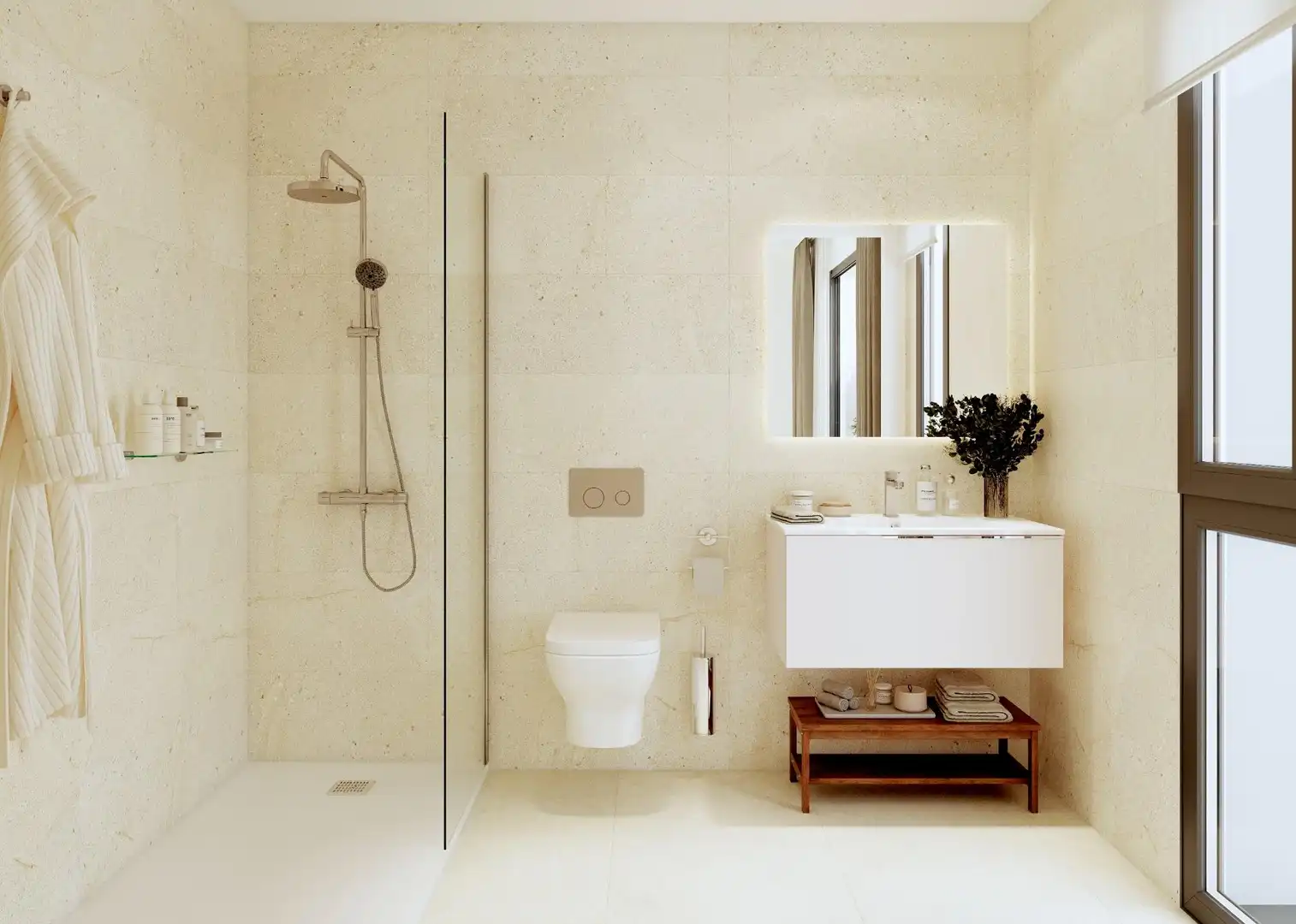Baño de Casa adosada en venta en Sagunto / Sagunt con Aire acondicionado, Jardín privado y Terraza