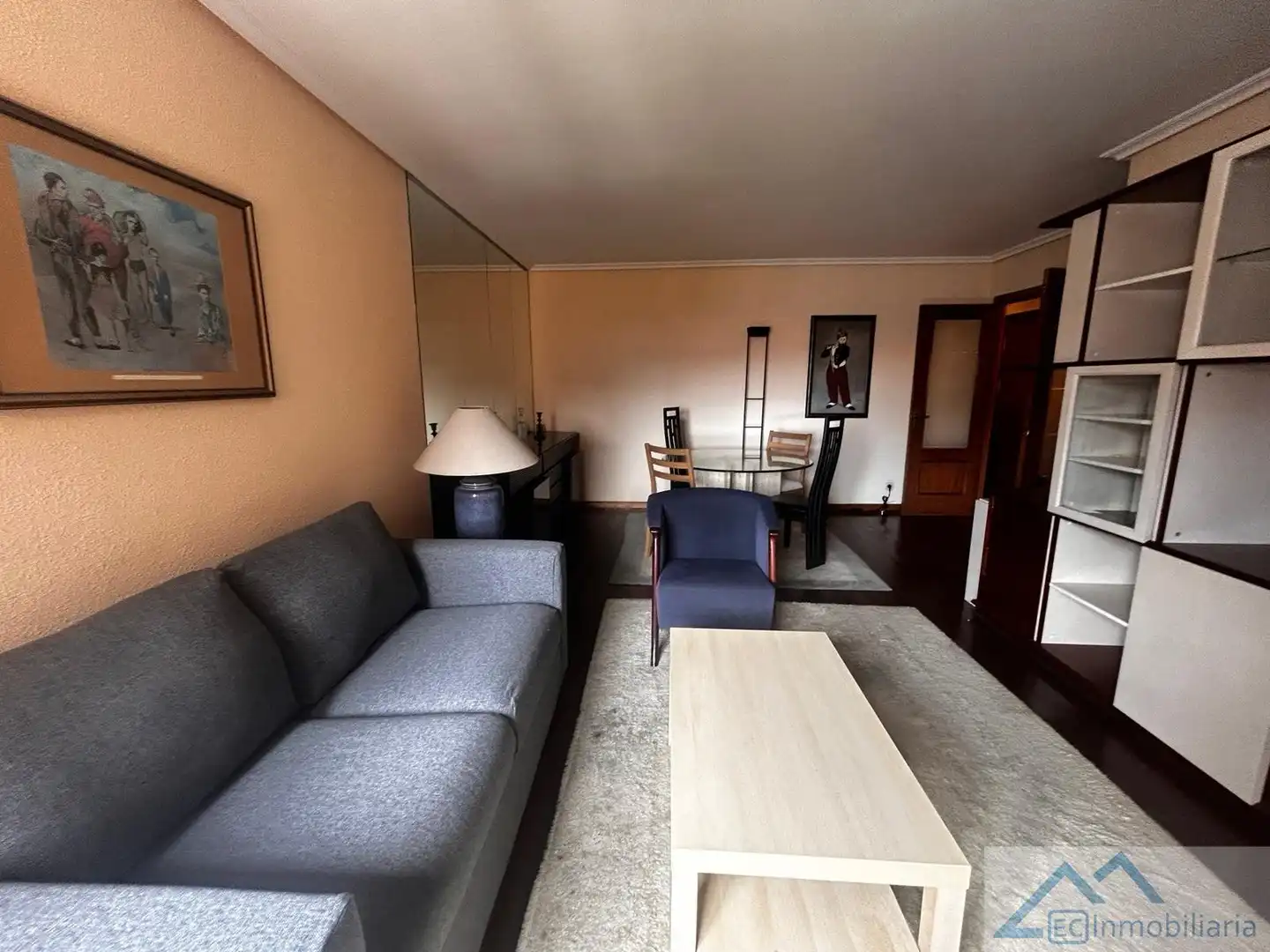 Sala d'estar de Pis de lloguer en Santander amb Moblat