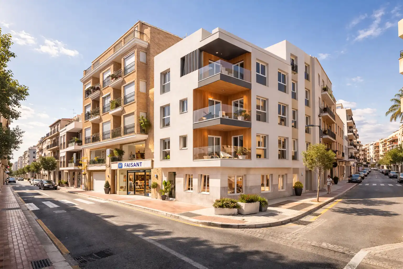 Außenansicht von Wohnung zum Verkauf in Santa Pola mit Klimaanlage