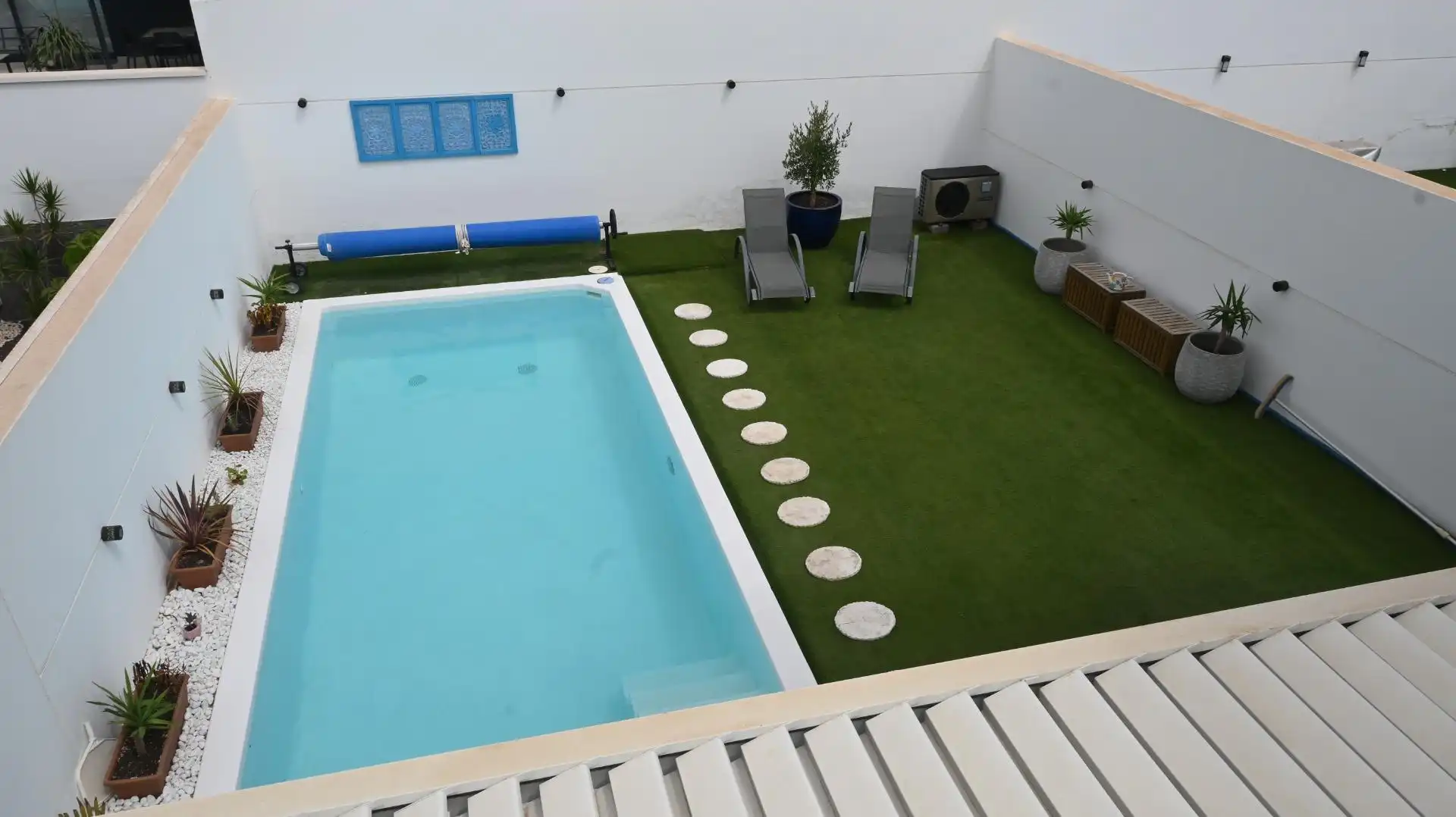 Piscina de Casa adosada en venta en La Oliva con Aire acondicionado, Jardín privado y Terraza