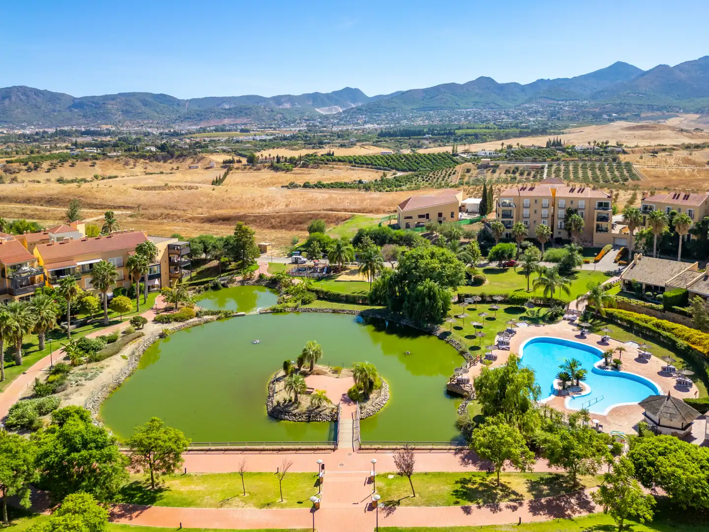 Garden of Flat for rent in Alhaurín de la Torre  with Air Conditioner, Heating and Private garden