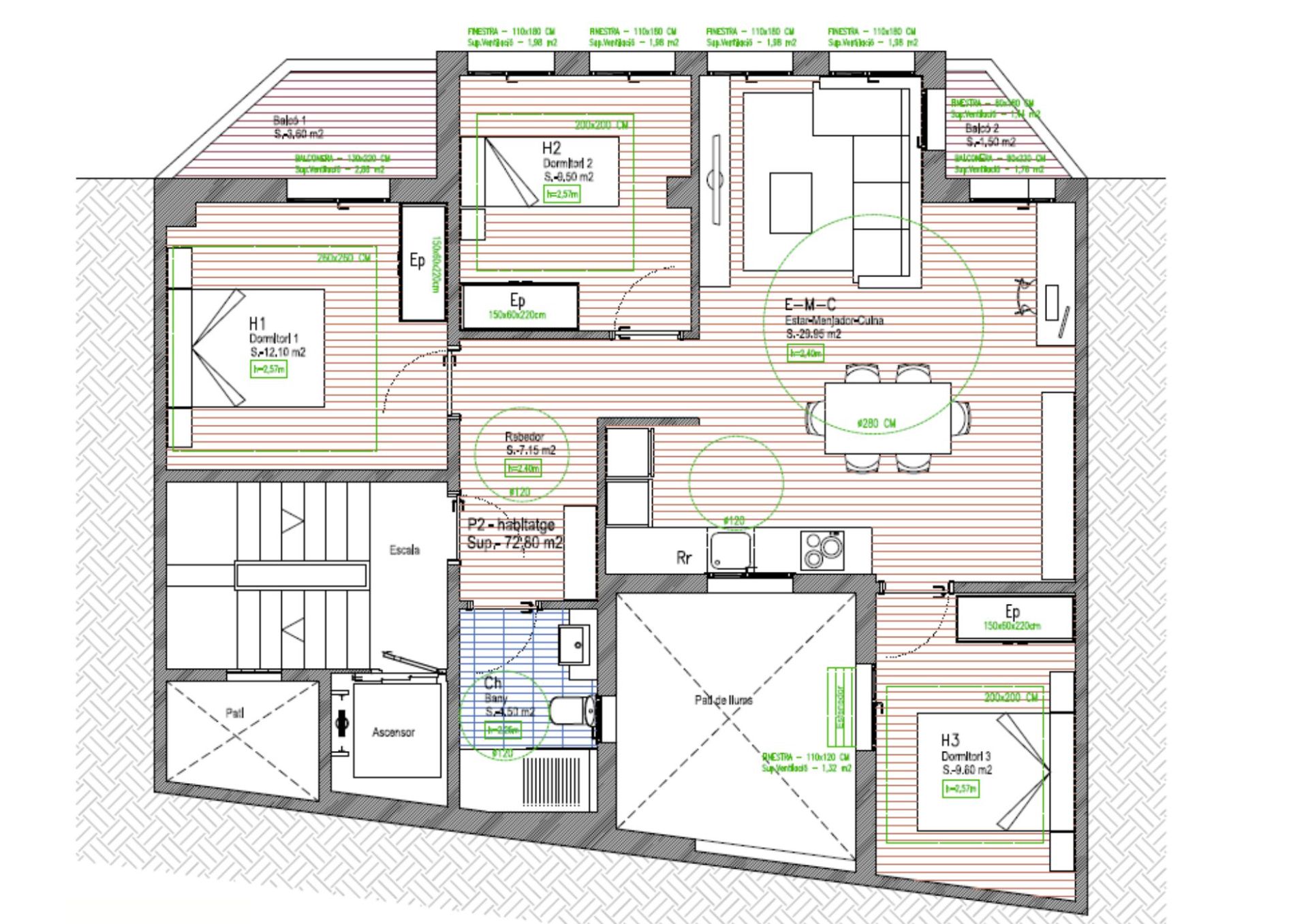 Flat for sale in  Lleida Capital  with Air Conditioner, Heating and Microwave