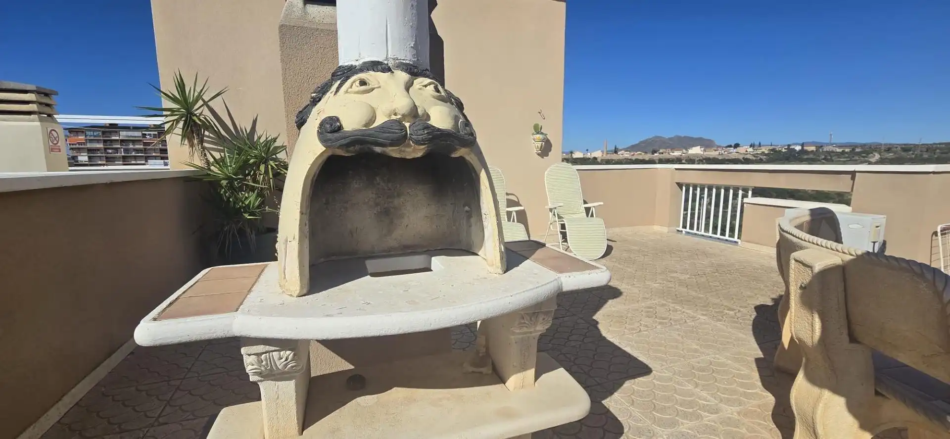 Terrasse von Wohnungen zum Verkauf in Mazarrón mit Klimaanlage, Heizung und Abstellraum