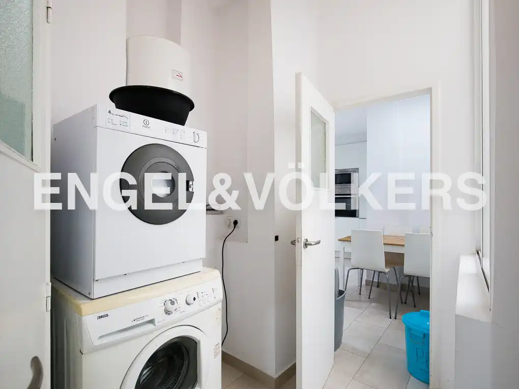 Cocina de Piso de alquiler en Valencia con Aire acondicionado, Calefacción y Balcón