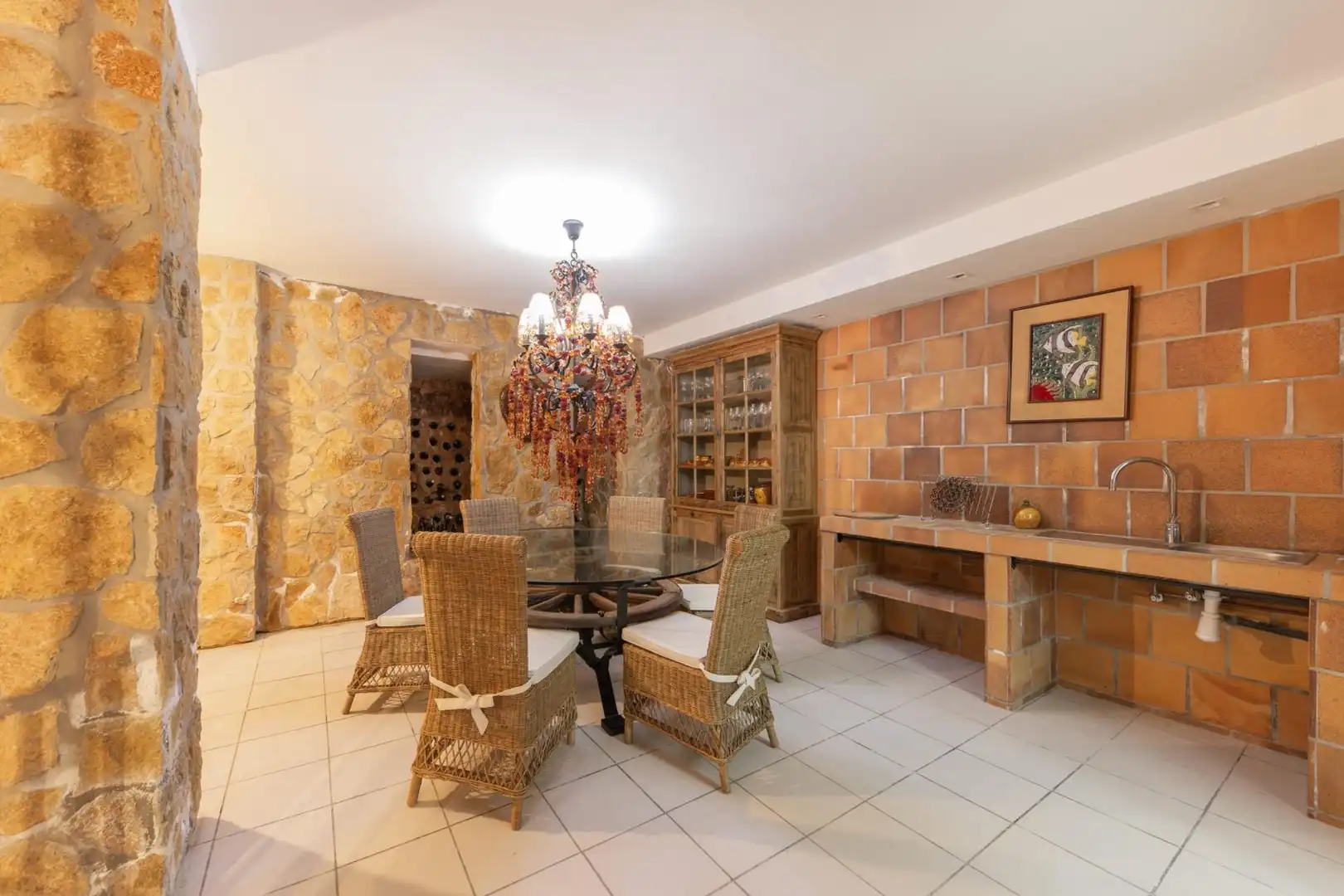 Menjador de Casa o xalet de lloguer en Marratxí amb Aire condicionat, Jardí privat i Parquet