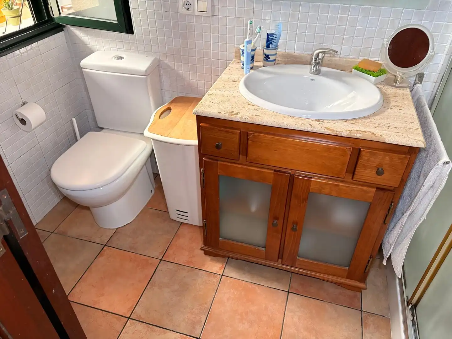 Baño de Casa o chalet en venta en Santiago de Compostela  con Calefacción, Jardín privado y Terraza