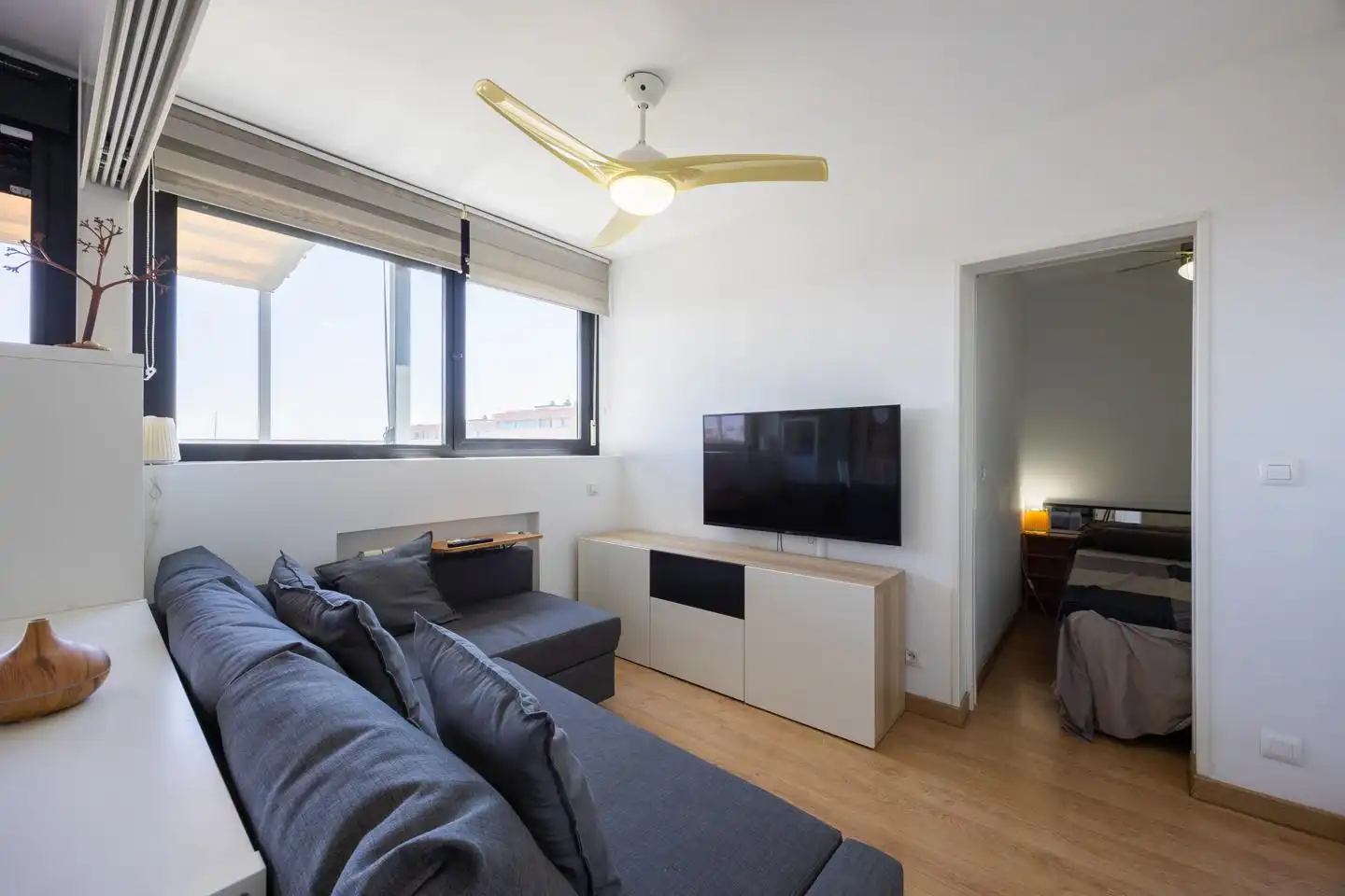 Living room of Attic for rent in Madrid  with Air Conditioner, Heating and Terrace