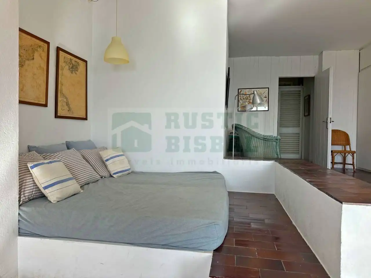 Dormitori de Casa adosada en venda en Palafrugell amb Calefacció, Terrassa i Moblat