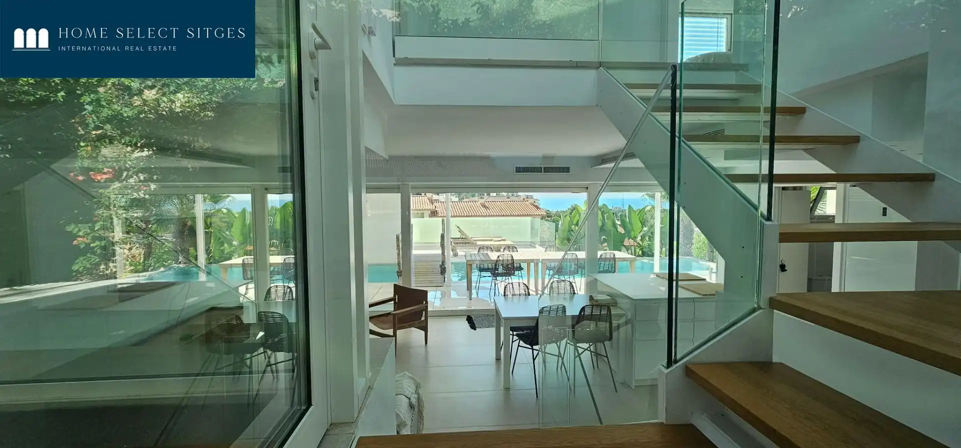 Menjador de Casa o xalet de lloguer en Sitges amb Piscina comunitària