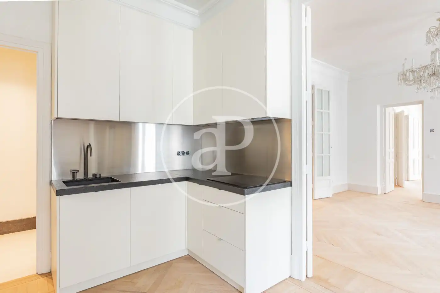 Küche von Wohnung zur Miete in Madrid mit Klimaanlage, Heizung und Möbliert
