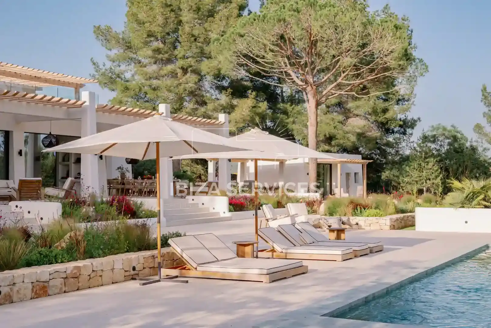 Terrasse von Haus oder Chalet zum Verkauf in Santa Eulària des Riu mit Klimaanlage und Schwimmbad