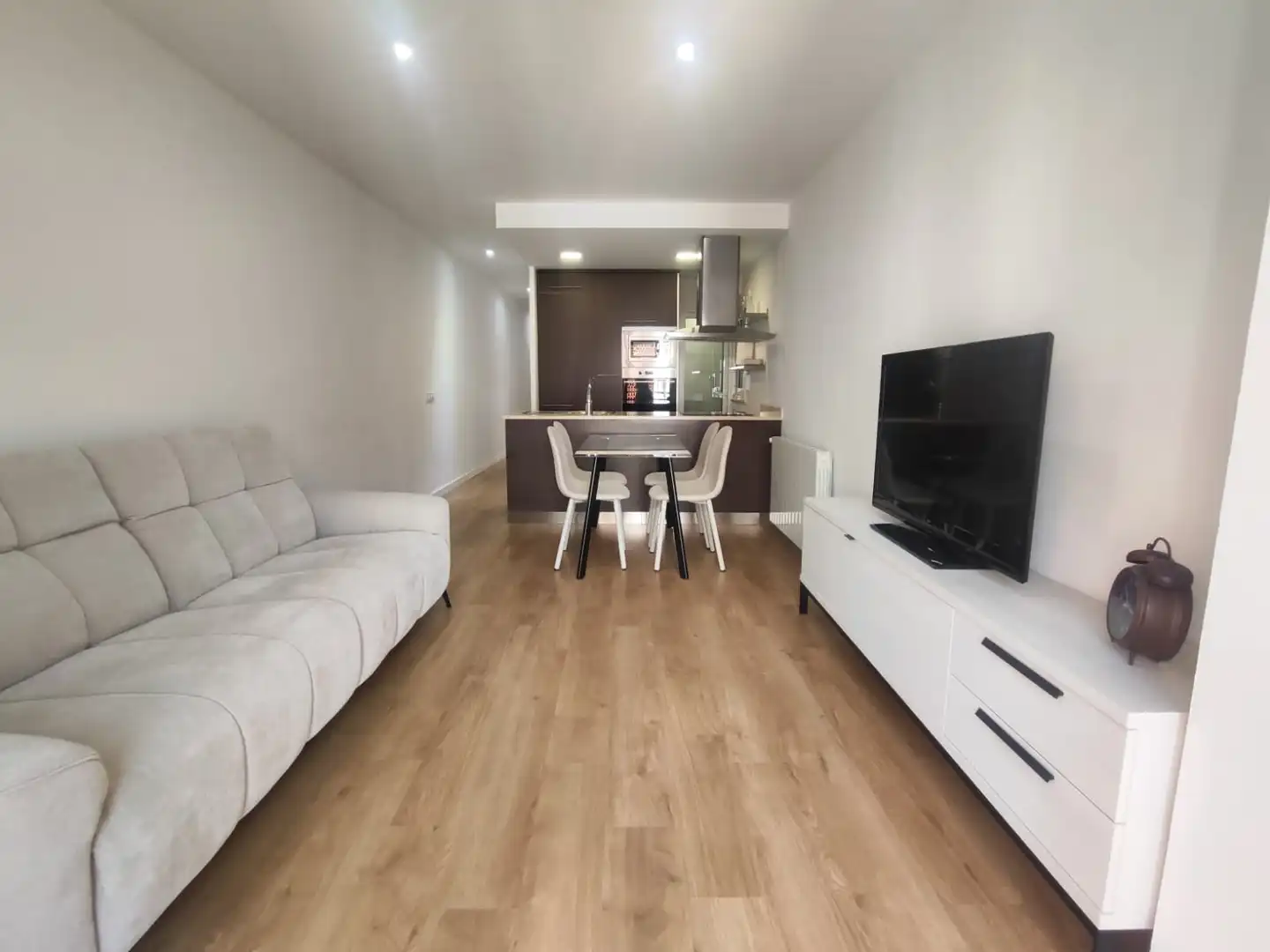 Sala d'estar de Pis en venda en Girona amb Aire condicionat, Calefacció i Parquet
