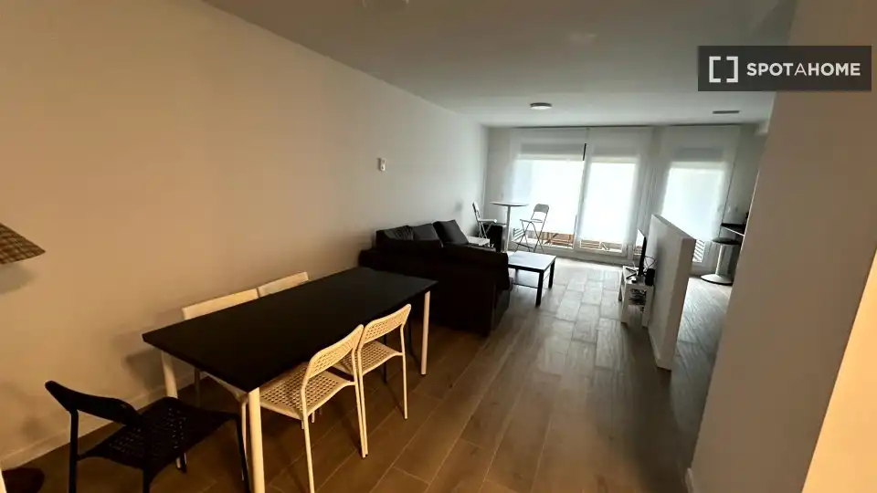 Sala de estar de Apartamento para compartir en Pasaia con Aire acondicionado, Terraza y Amueblado