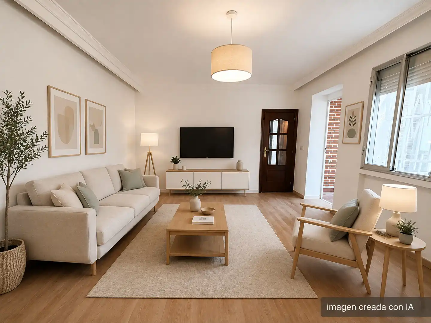 Sala de estar de Piso en venta en Madrid con Calefacción, Jardín privado y Parquet