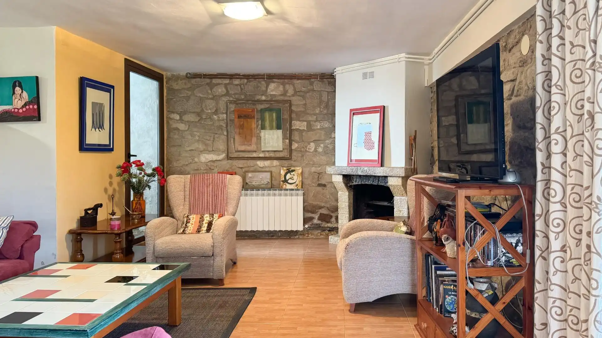 Sala de estar de Casa o chalet en venta en Baños de Rioja con Calefacción, Jardín privado y Terraza