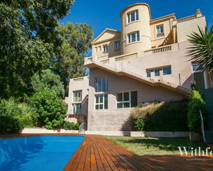 Garden of House or chalet to rent in  Barcelona Capital  with Air Conditioner, Terrace and Swimming Pool