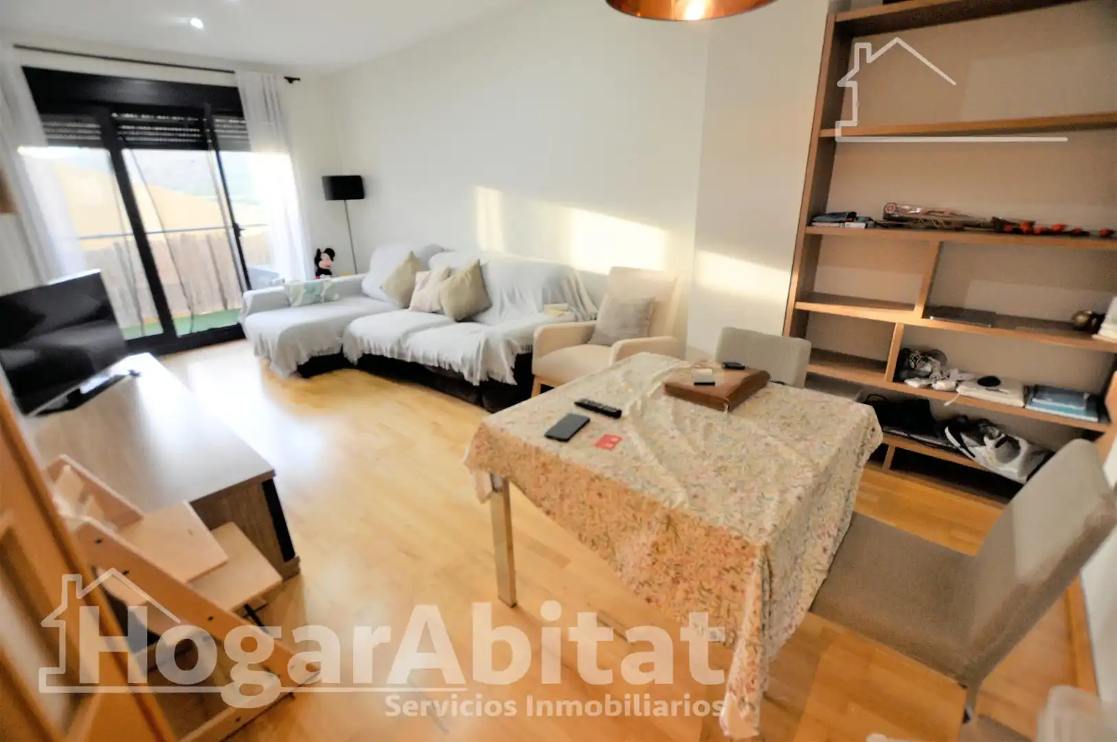 Wohnzimmer von Wohnung zum Verkauf in Puçol mit Klimaanlage, Parkett und Terrasse