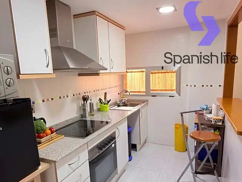 Cocina de Planta baja en venta en Villajoyosa / La Vila Joiosa con Terraza, Trastero y Amueblado