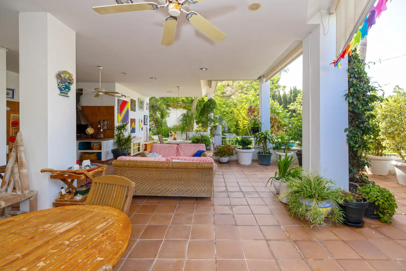 Terraza de Casa adosada en venta en Málaga con Aire acondicionado, Calefacción y Jardín privado