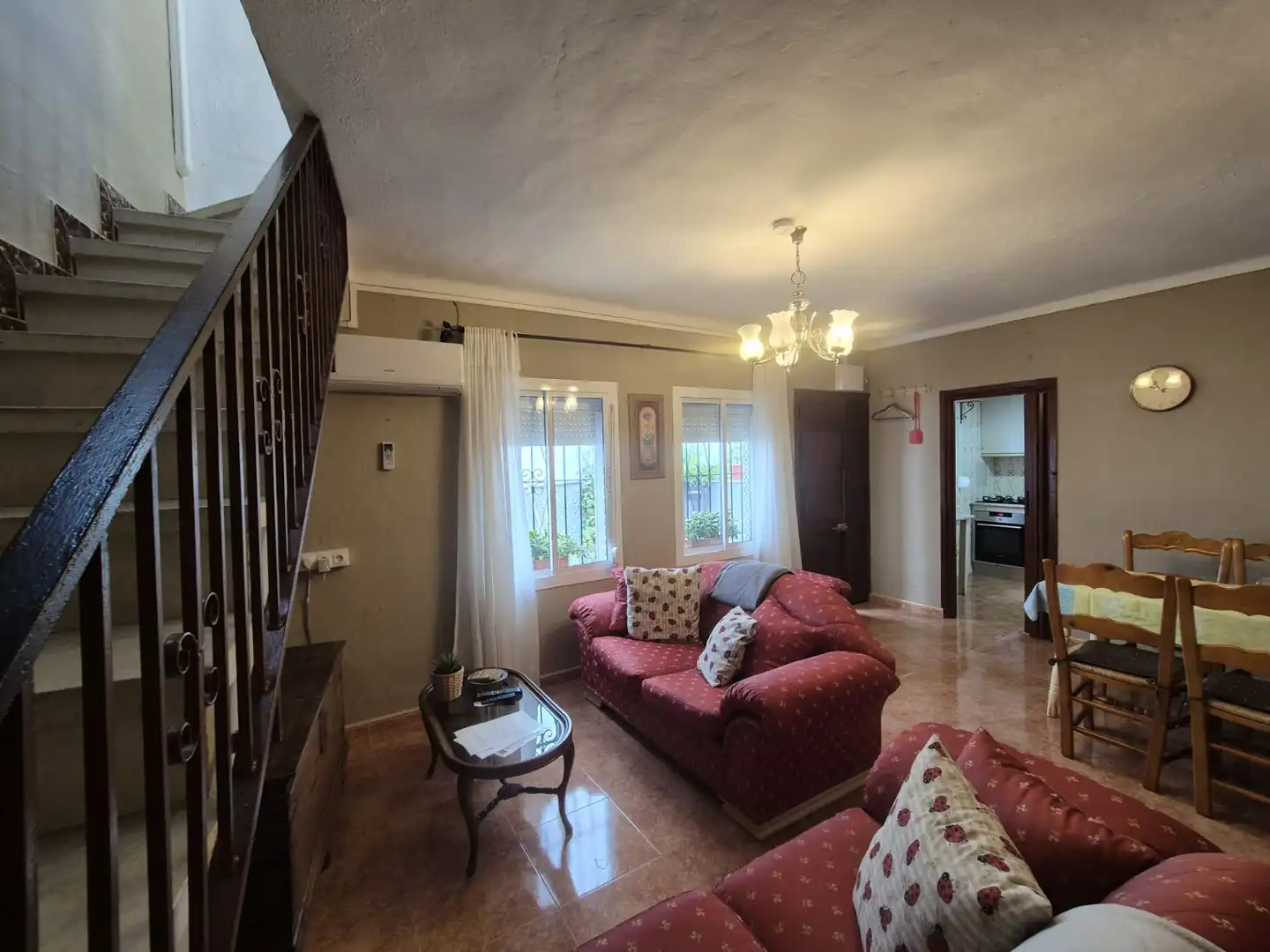 Living room of Houses for sale in Guaro  with Air Conditioner, Terrace and Furnished