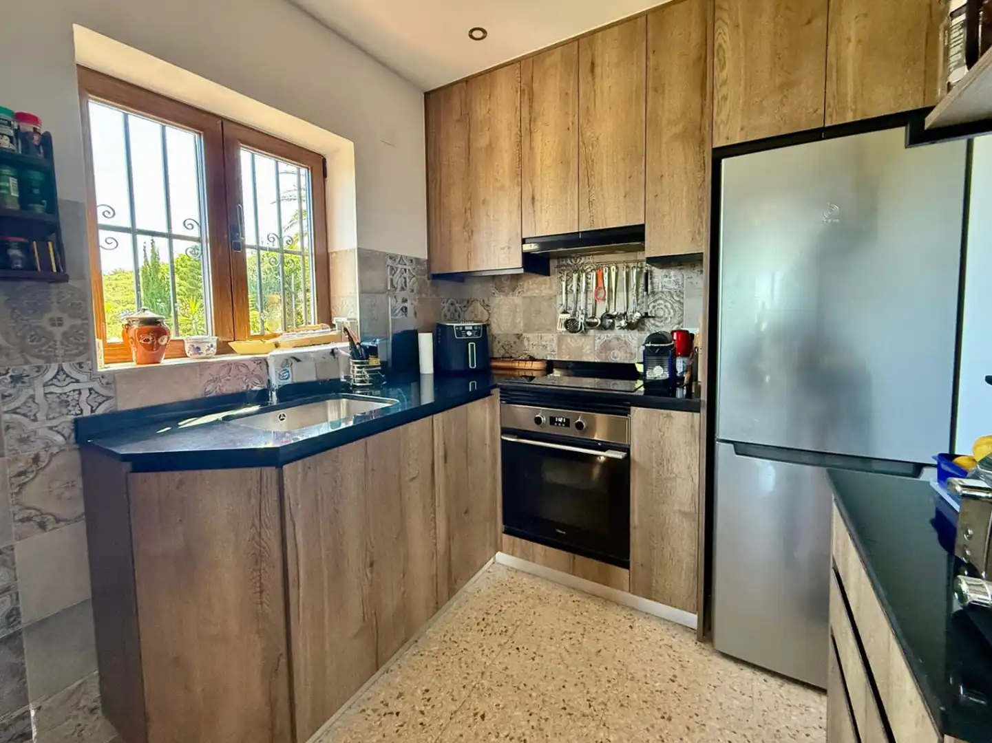 Küche von Haus oder Chalet zum Verkauf in Pedreguer mit Klimaanlage, Heizung und Privatgarten