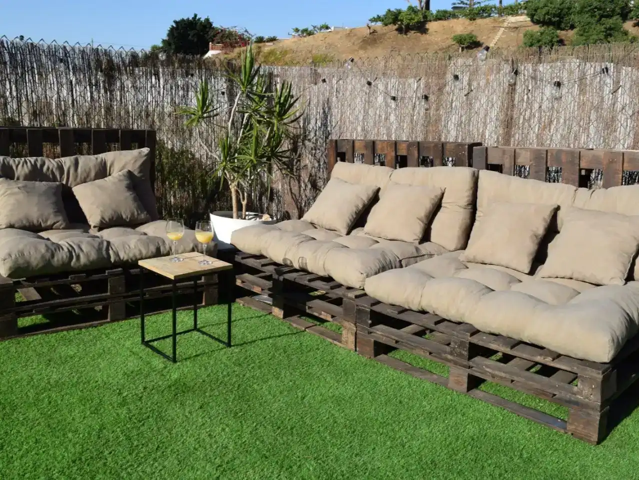 Terraza de Casa o chalet de alquiler en Algarrobo con Aire acondicionado, Jardín privado y Trastero