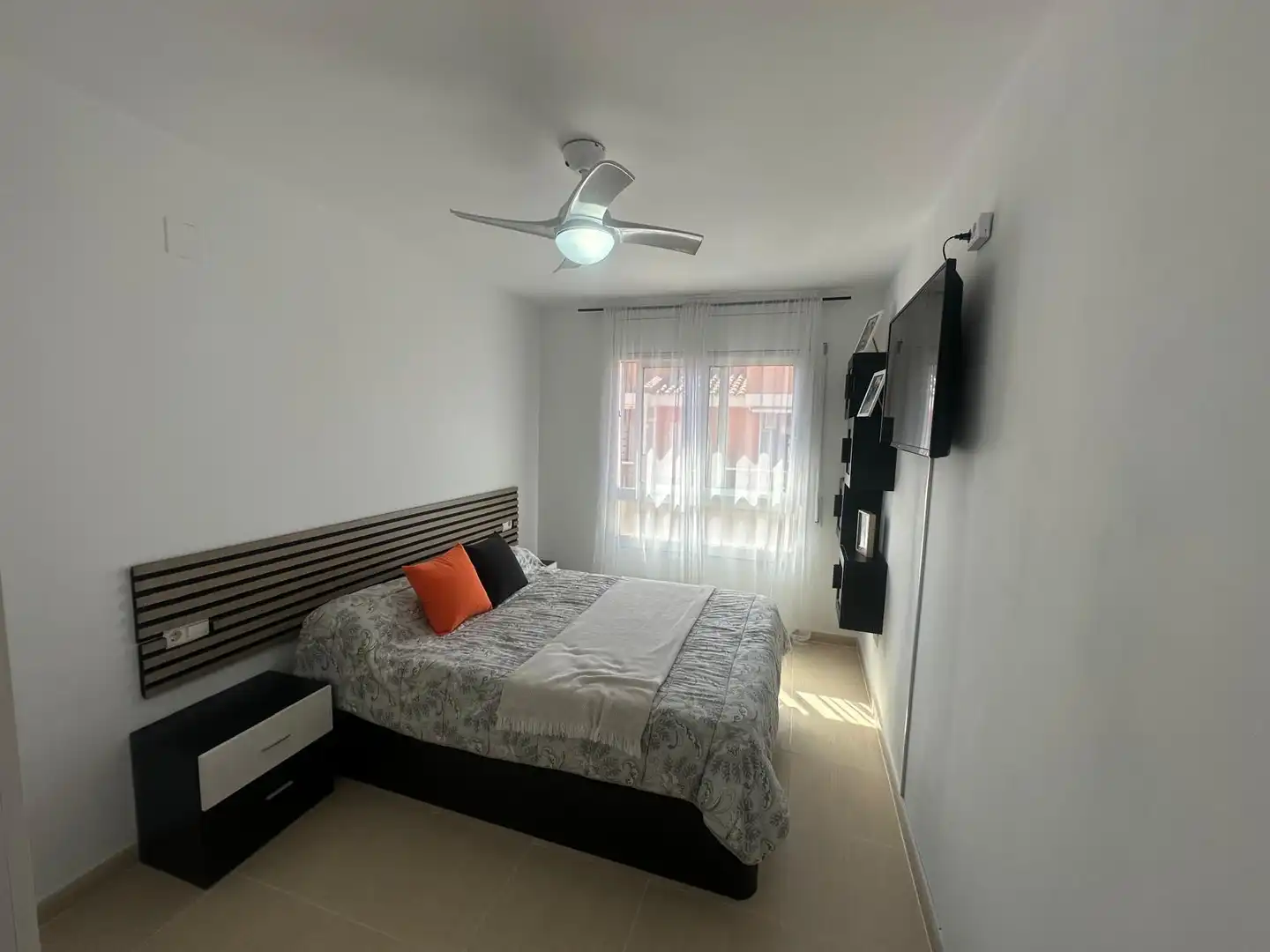 Bedroom of Flat for sale in Vandellòs i l'Hospitalet de l'Infant  with Air Conditioner, Furnished and Oven