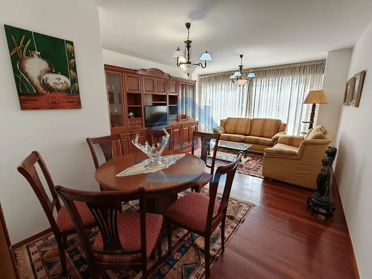 Sala de estar de Piso de alquiler en Ames con Calefacción, Parquet y Trastero