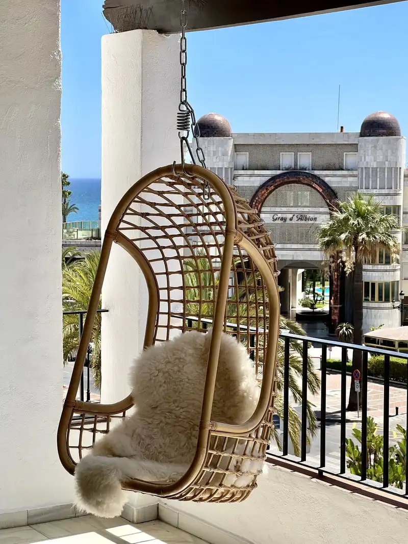Terraza de Dúplex de alquiler en Estepona con Aire acondicionado, Terraza y Trastero