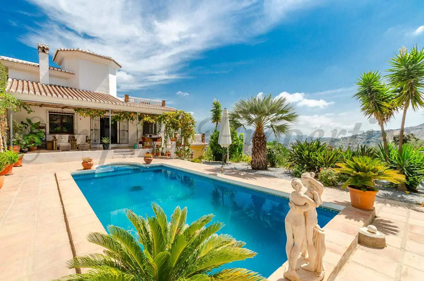 Swimming pool of Country homes for sale in Cómpeta  with Air Conditioner, Private garden and Terrace