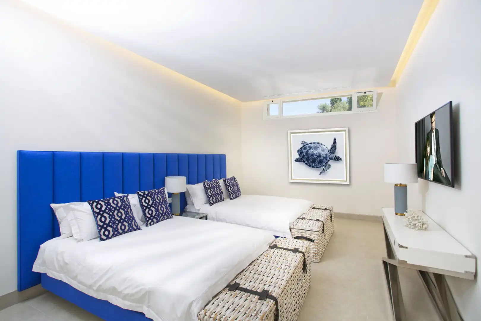 Dormitori de Casa o xalet de lloguer en Marbella amb Aire condicionat, Jardí privat i Terrassa