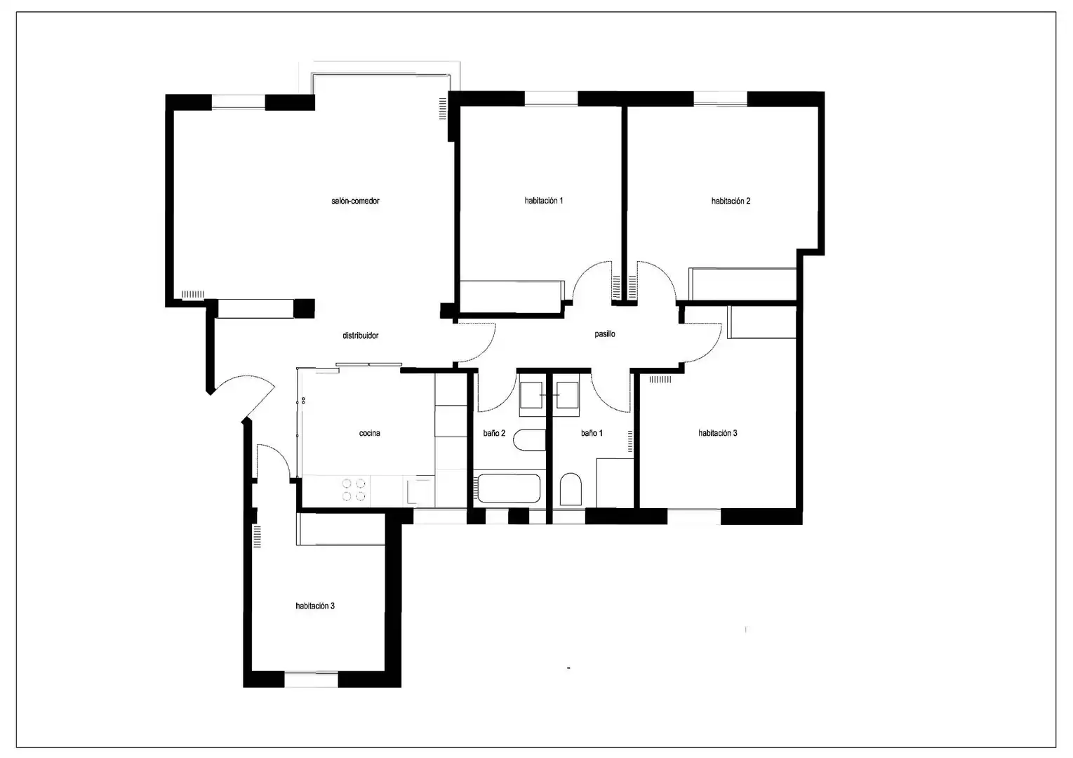 Wohnung zum Verkauf in Madrid mit Heizung