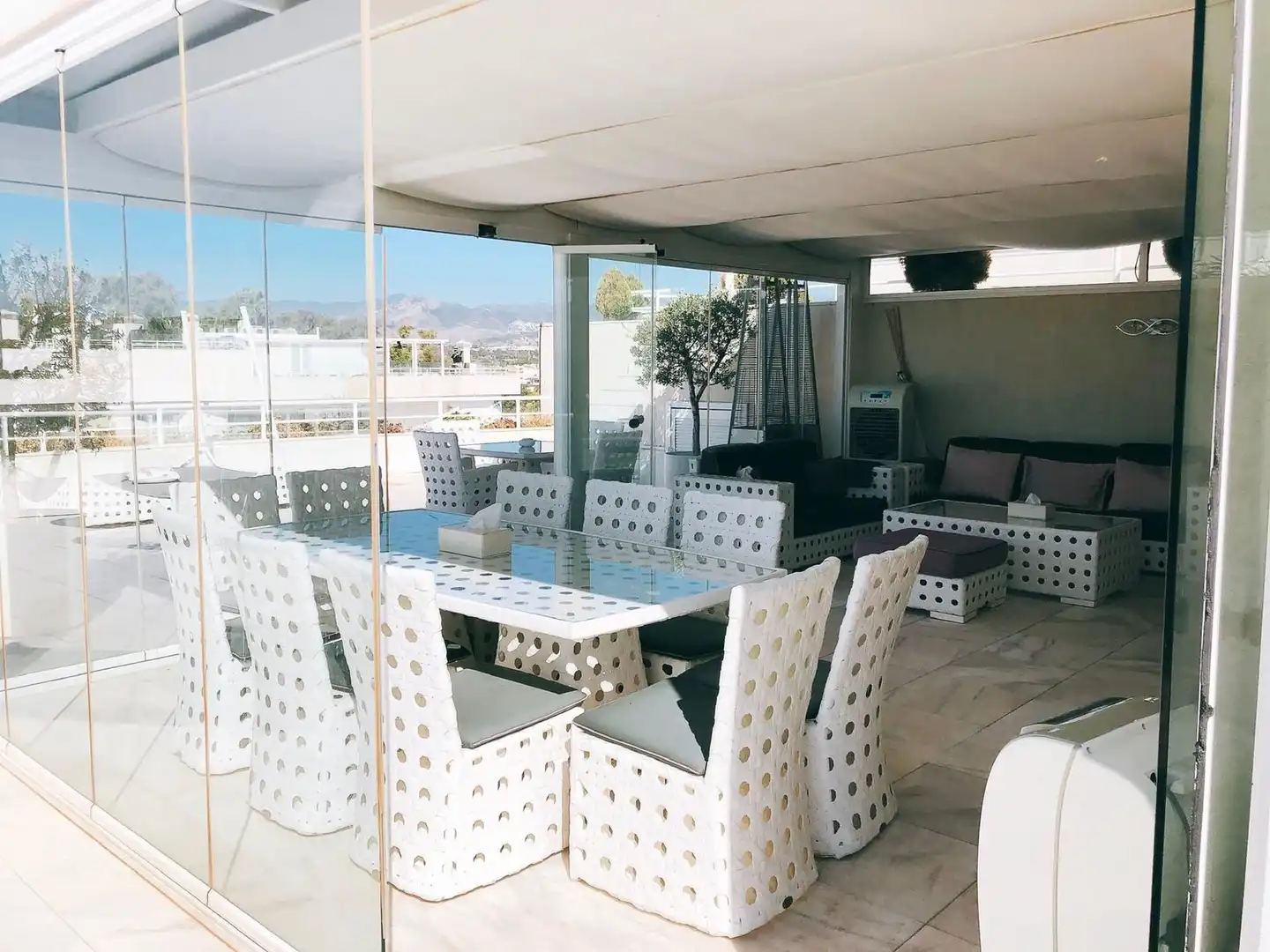 Terrace of Duplexes for rent in Marbella  with Air Conditioner, Terrace and Swimming Pool