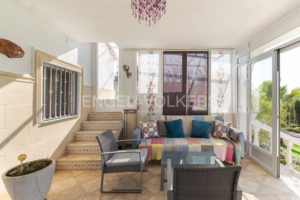 Terraza de Casa o chalet de alquiler en Turís con Aire acondicionado, Calefacción y Jardín privado