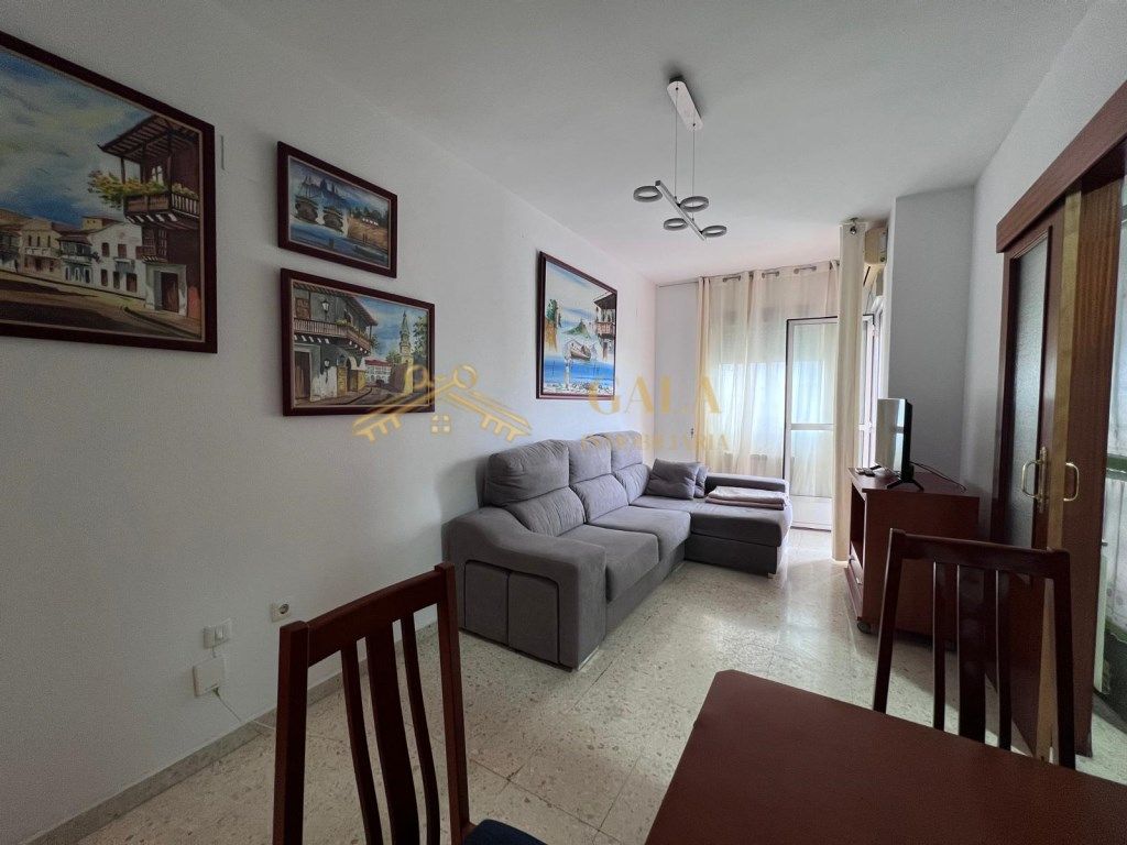 Living room of Apartment for sale in Cáceres Capital  with Air Conditioner, Terrace and Furnished