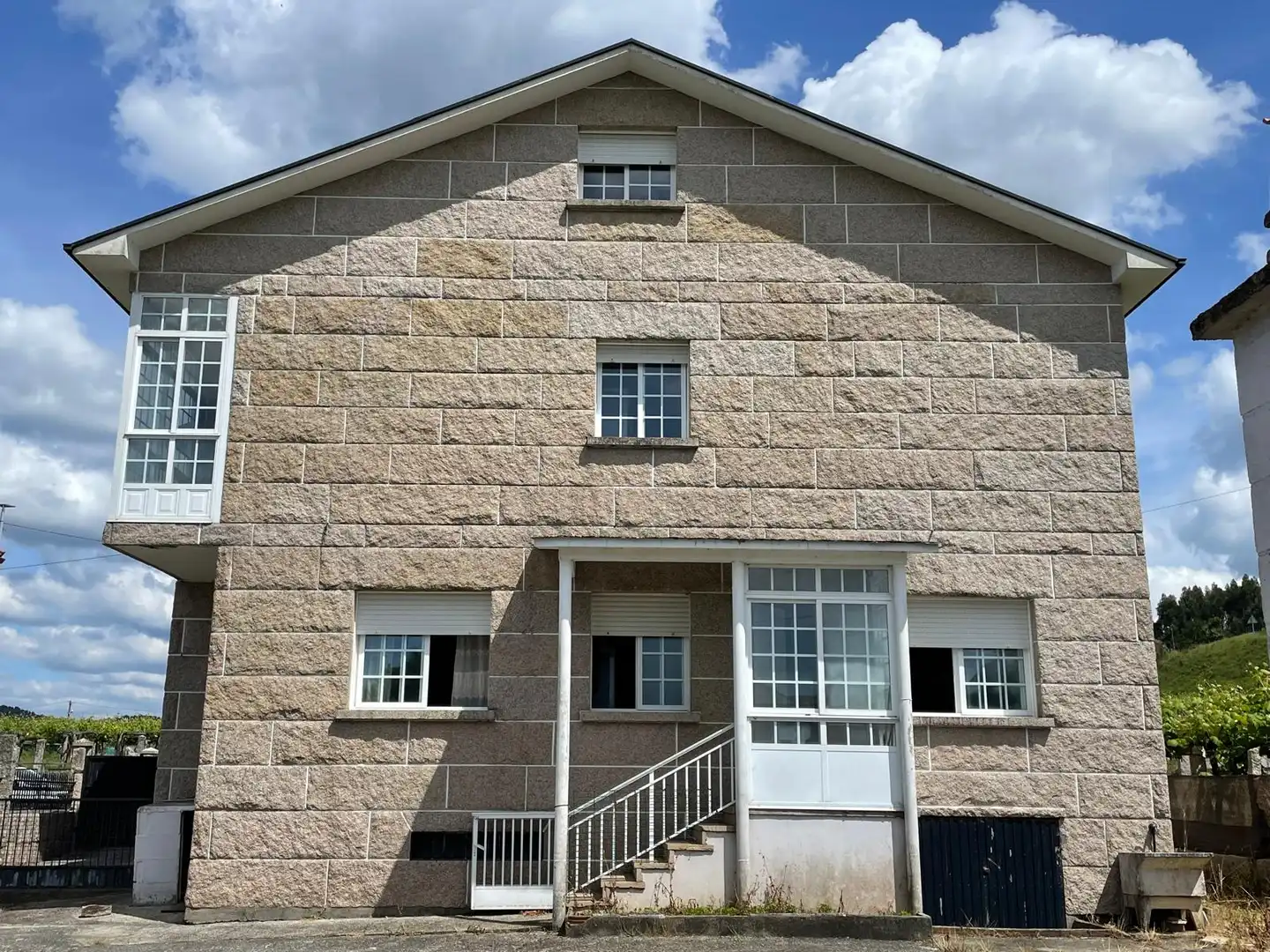 Vista exterior de Casa o chalet en venta en Meis con Calefacción, Parquet y Terraza